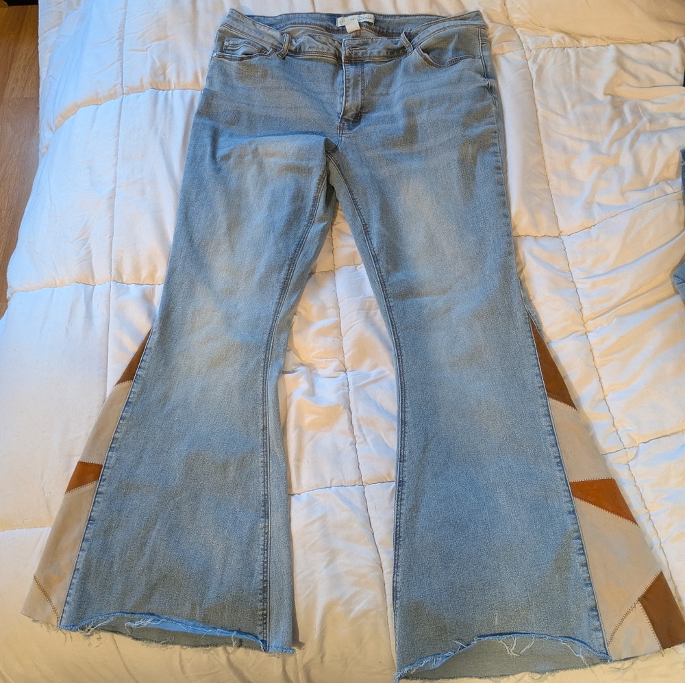 Cato Light Blue Flare Jeans for Women
